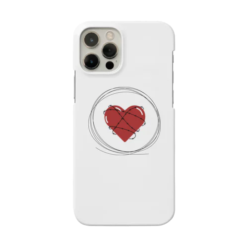 pointed heart Smartphone Case