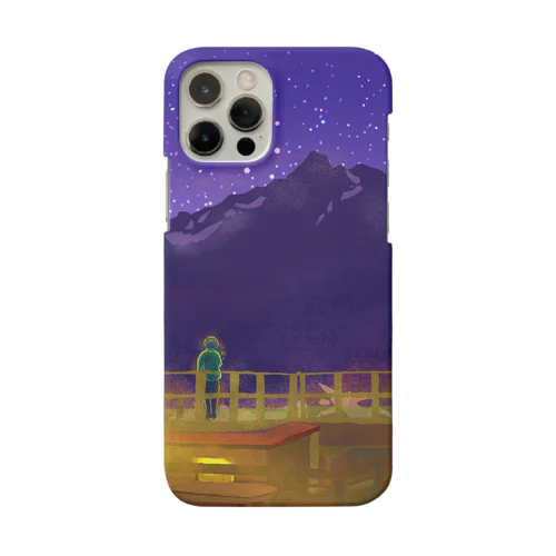 山小屋の灯り。 iPhone Smartphone Case
