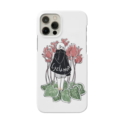 誕生花イラスト_1月14日_シクラメン Smartphone Case