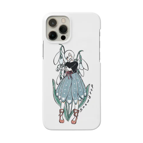 誕生花イラスト_1月16日_スノードロップ Smartphone Case