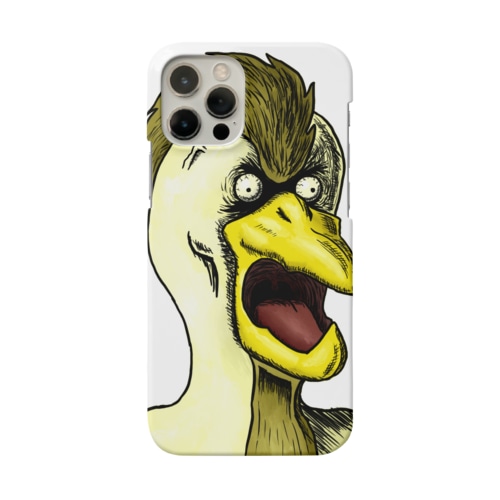 NFT風の鶏 ~Bird Face Is Scary ~ Smartphone Case
