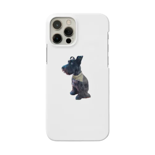 おすわりKURO シュナウザー 黒い犬 dog クロ Smartphone Case