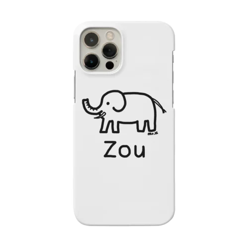 Zou (ゾウ) 黒デザイン Smartphone Case