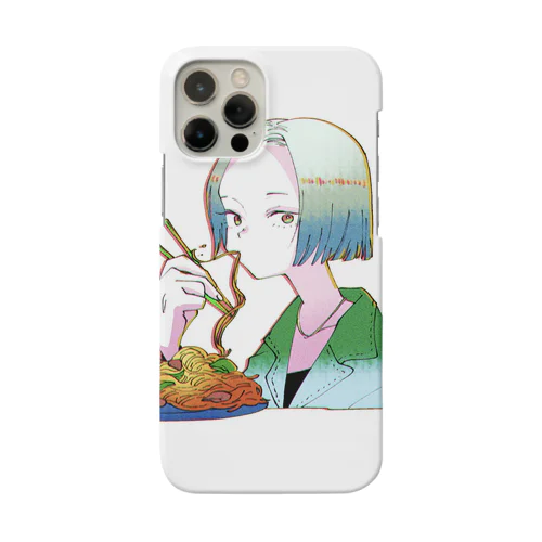 焼きそばスマホケース(ひき) iPhone Smartphone Case