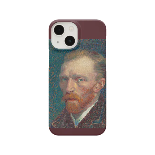 005-019　ゴッホ　『Self-Portrait -1887-』　スマホケース　表側面印刷　iPhone 13mini/12mini専用デザイン　SC2 スマホケース