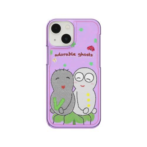 かわいいオバケ（しぃ&ヴィー）薄紫 Smartphone Case