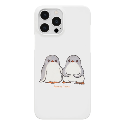 ふたごのジェンツーペンギン(ロゴあり) Smartphone Case