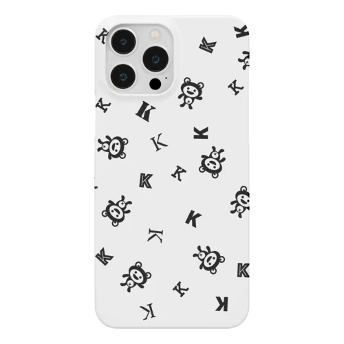 ケロっ子 パターン ブラック Smartphone Case