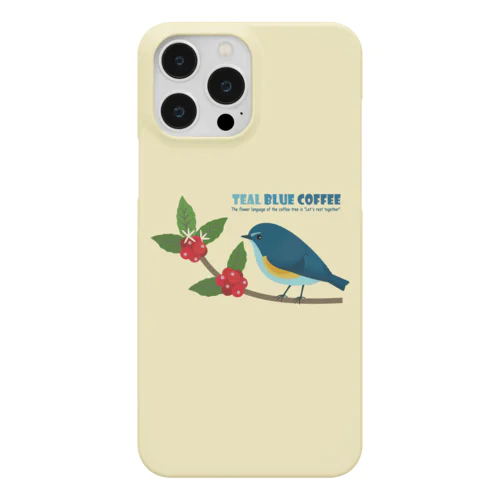 Teal Blue Bird スマホケース