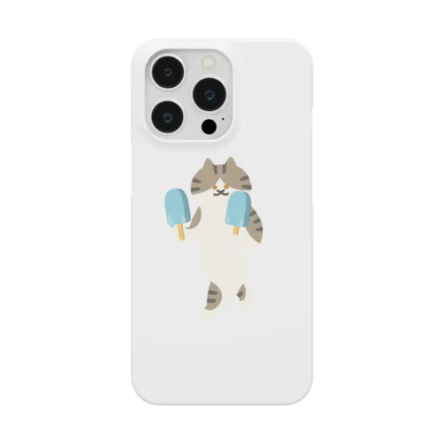 ソーダアイスを意気揚々と運ぶねこ Smartphone Case