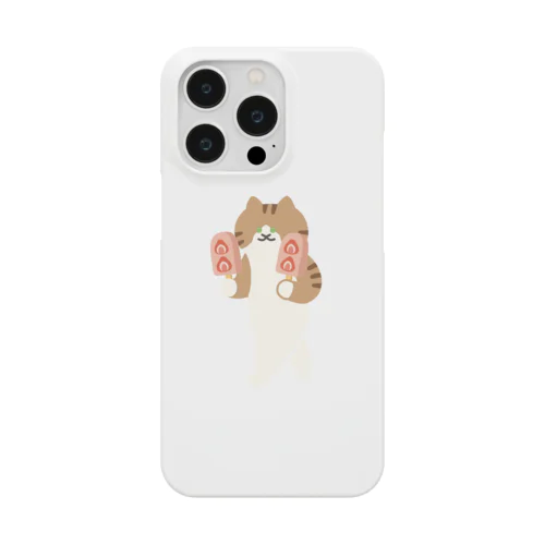 いちごアイスをあざとく運ぶねこ Smartphone Case