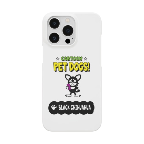 【909M】C･PETDOGS『Black Chihuahua』スマホケース Smartphone Case