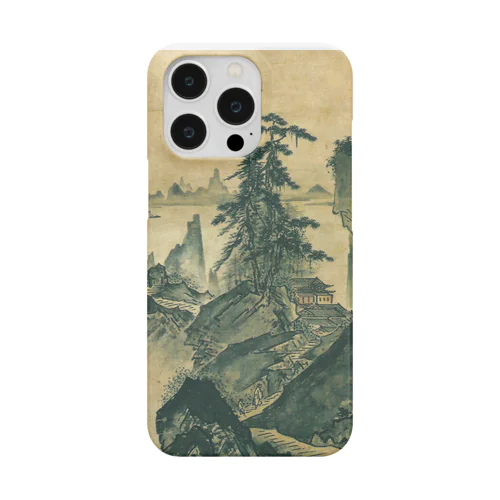 日本画：雪舟_山水図(室町時代) Smartphone Case