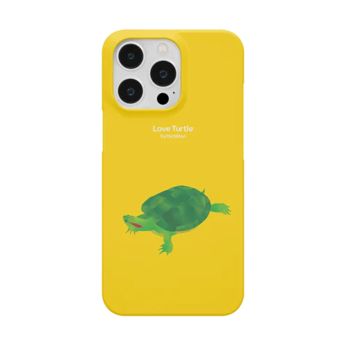 Love Turtle Type A イエロー Smartphone Case