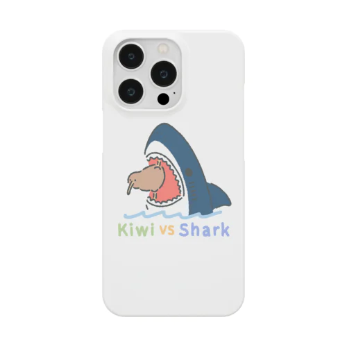 キーウィVSサメ色付き Smartphone Case