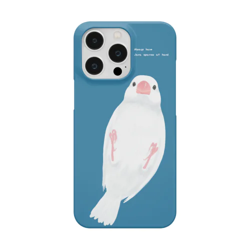 いつも手の中に文鳥を。【白文鳥ver.】 Smartphone Case