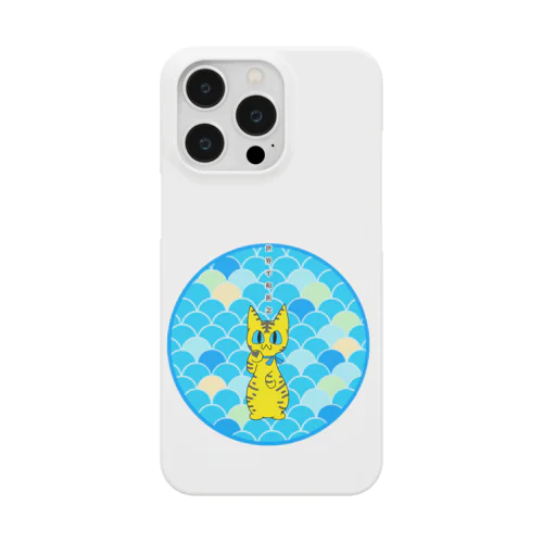 世界平和祈念招き猫(とら、丸に青海波) Smartphone Case