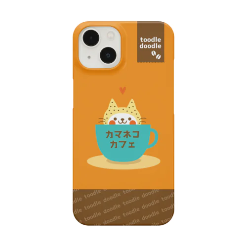 カマネコカフェ Orange Smartphone Case