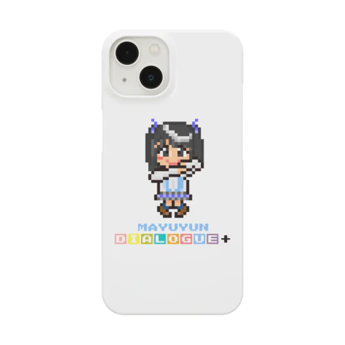 ドットDIALOGUE＋ まゆゆん推しホワイトスマホケース Smartphone Case