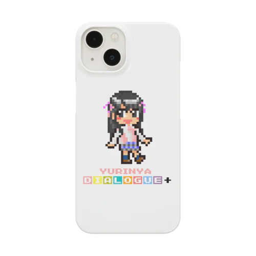 ドットDIALOGUE＋ ゆりにゃ推しホワイトスマホケース Smartphone Case