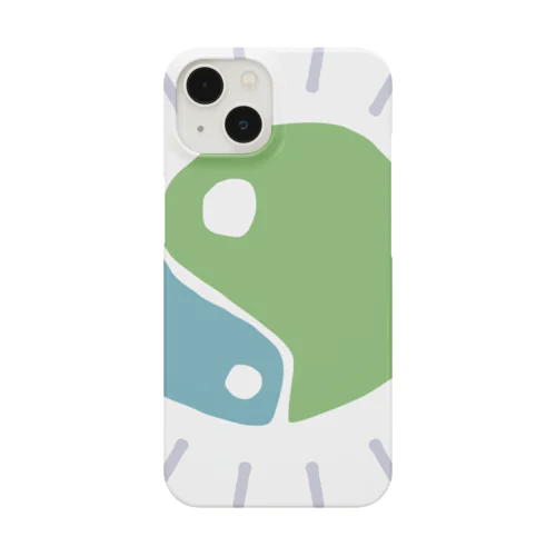 ゆるマガタマ（水色×黄緑） Smartphone Case