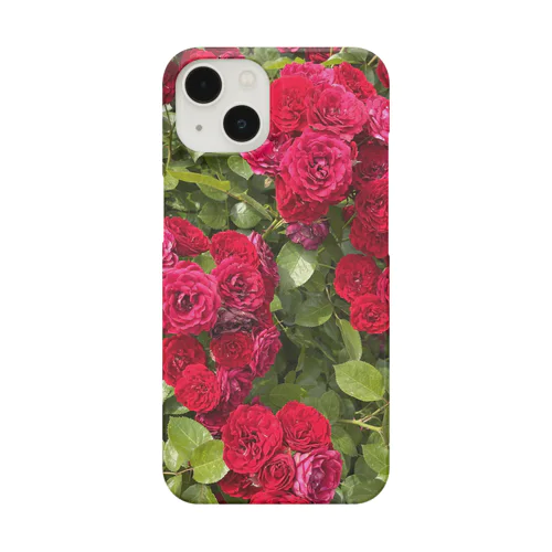 赤 薔薇 バラ Smartphone Case