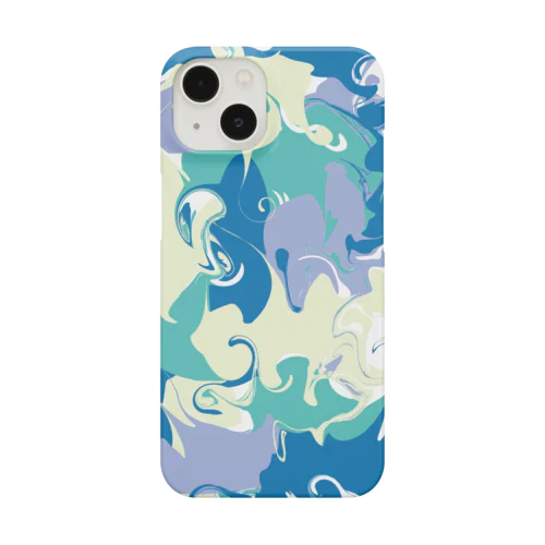 「Ocean forest」 マーブル模様 Smartphone Case