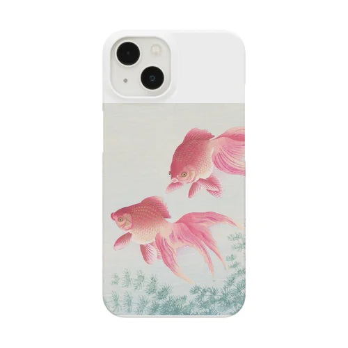 日本画:小原古邨_金魚二匹 Smartphone Case