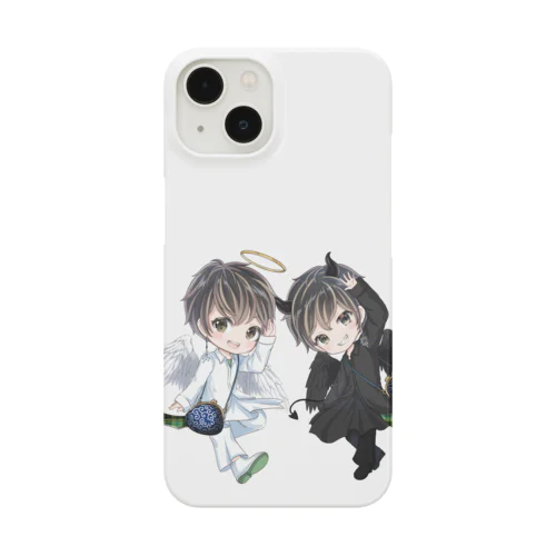 実は仲良し？天使てるにゃんと悪魔てるにゃん Smartphone Case