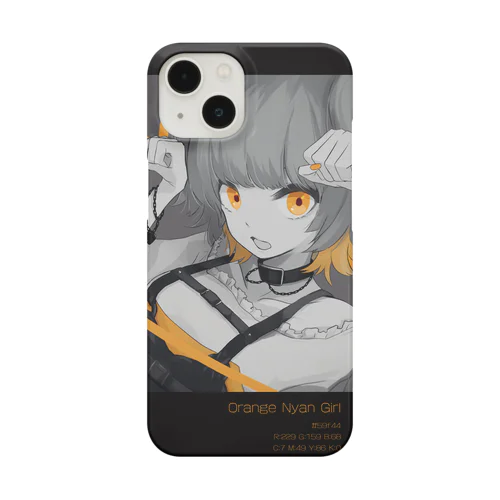 オレンジにゃんガール Smartphone Case