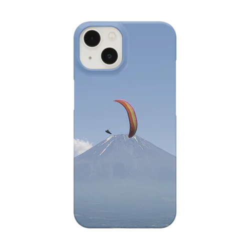 富士山とパラグライダー iPhone Smartphone Case