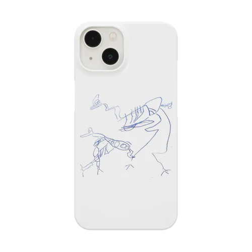 ヒクイドリとペンギンの骨 Smartphone Case