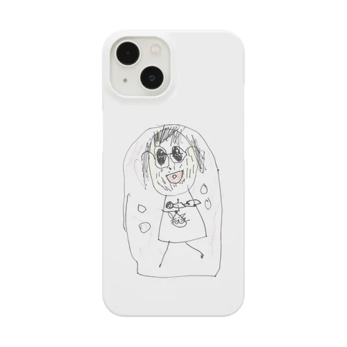 弟を抱っこするじいじ。 Smartphone Case