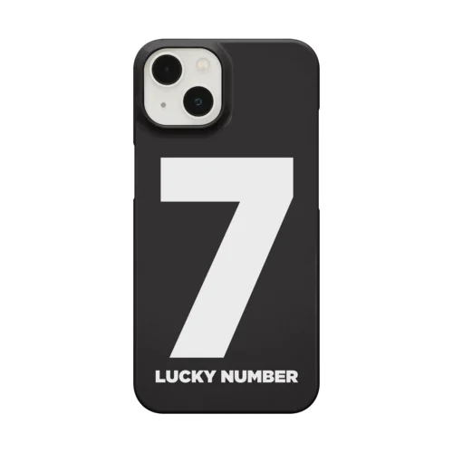 7_LUCKY NUMBER-Black スマホケース