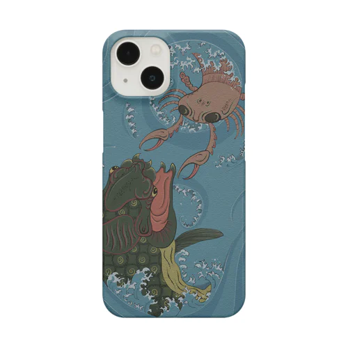 浮世絵風古生物　デボン紀の乱 Smartphone Case