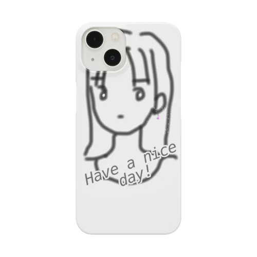Have a nice day!!! ロングヘアな彼女 Smartphone Case