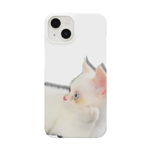 頬杖をつくねこ Smartphone Case