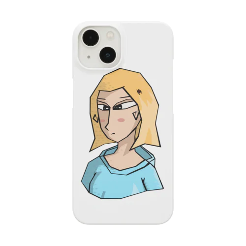 Lady in a Blue Hoodie Smartphone Case