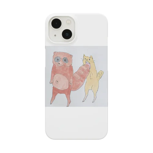 フランスパンシッポ狸ときつねさん Smartphone Case