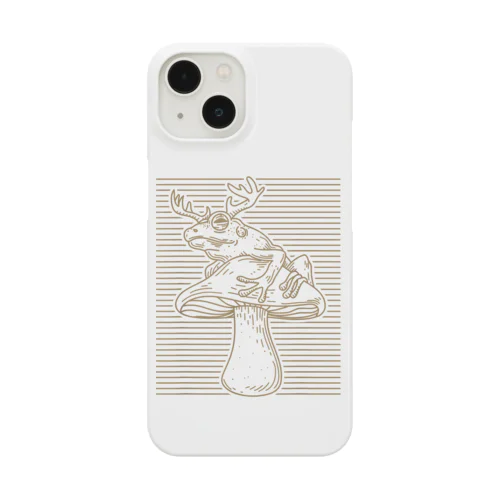 Cottagecore Aesthetic Mushroom Antlers Toad Mycology MorelTシャツ Smartphone Case