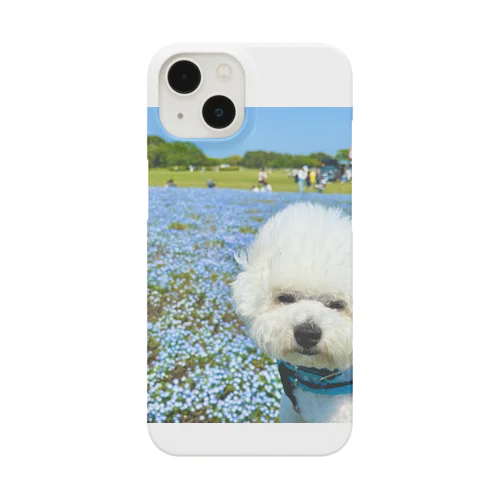 ビションフリーゼのセトくん　お花畑 Smartphone Case