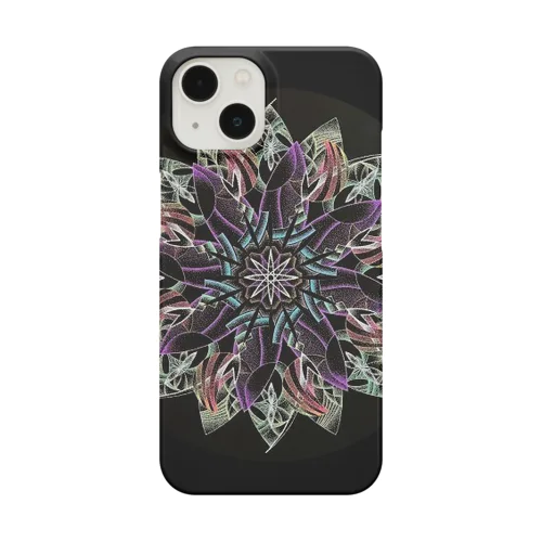 点描曼荼羅画「氷花」 Smartphone Case