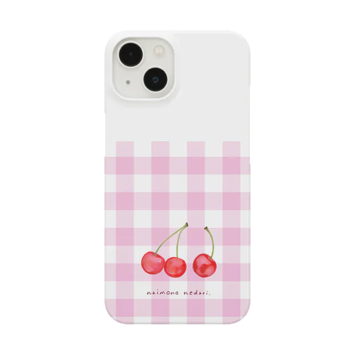 Cherry(ギンガムチェック) Smartphone Case