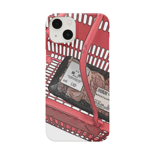 （買い物）籠の中の鳥（肉） Smartphone Case