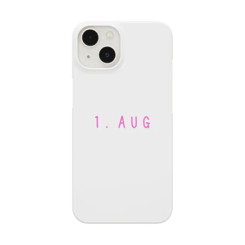 バースデー［1．AUG］ピンク Smartphone Case