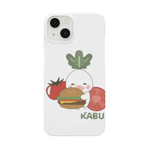 かぶのがぶのスマホケース(ハンバーガー) Smartphone Case