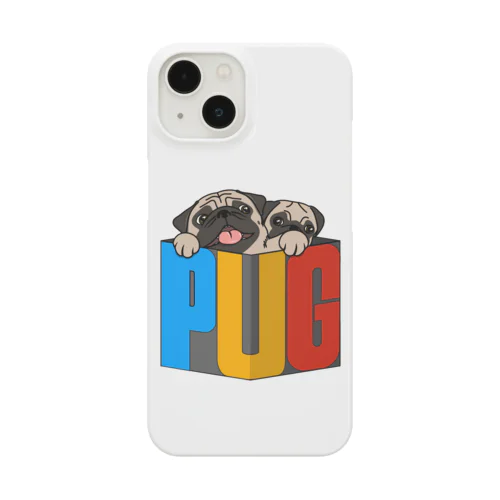 PUG-パグ-ぱぐ　道具箱ならぬパーグ箱から出たい親子パグ グッズ Smartphone Case
