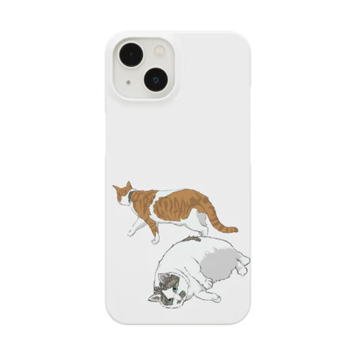 アザラシ(猫)と(白茶)トラ(猫) Smartphone Case