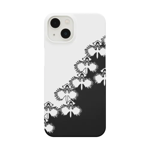 鷺草　白黒 Smartphone Case