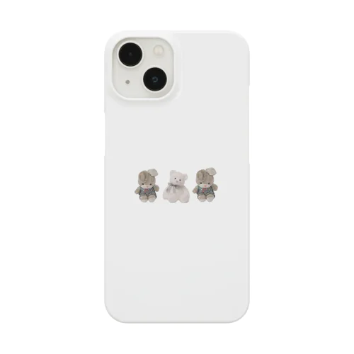 うさぎ 熊 ぬいぐるみ  iPhone Smartphone Case